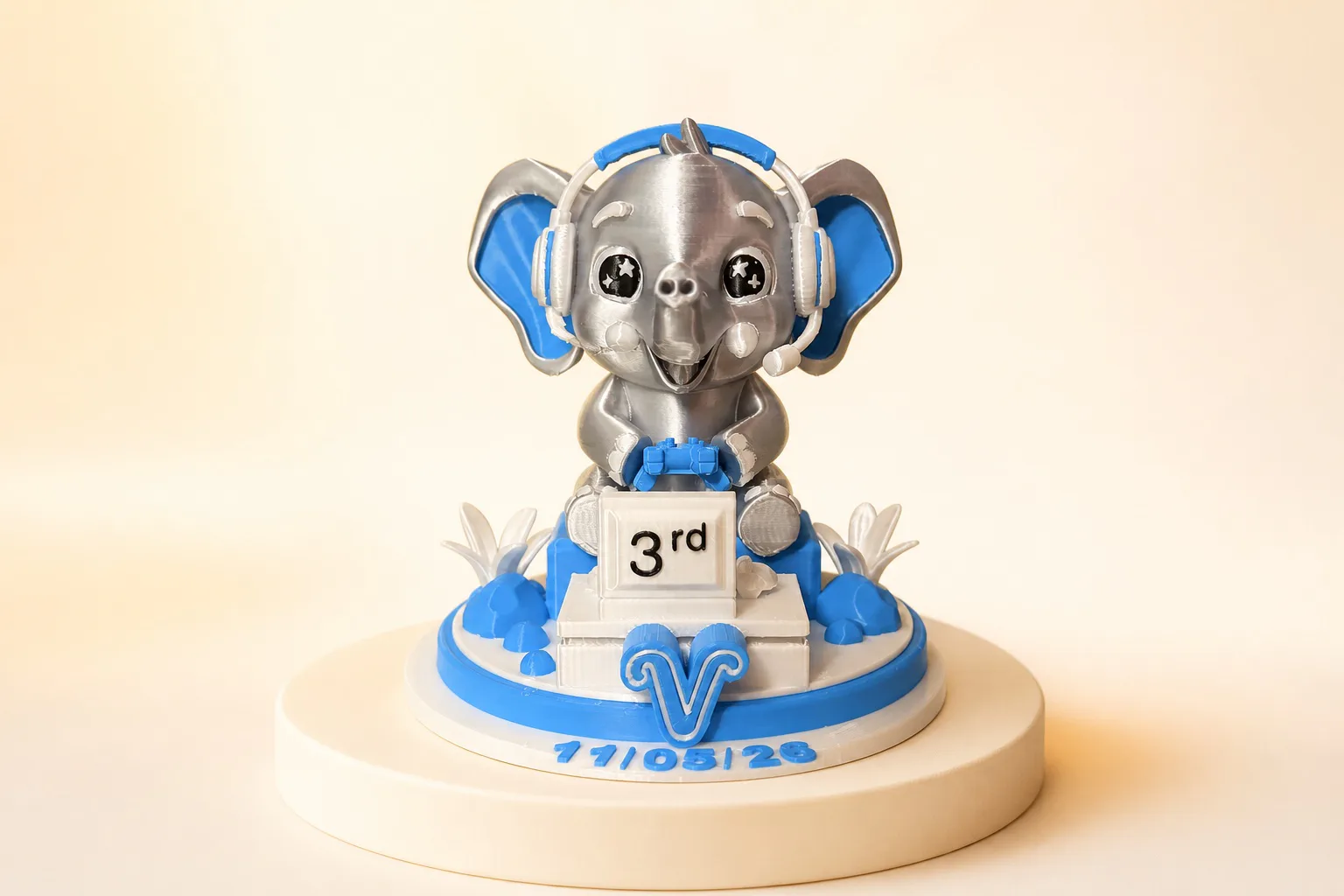 Playful TrulyTheirs keepsake shown from the front